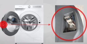 علامت کلید درب ماشین لباسشویی بوش
